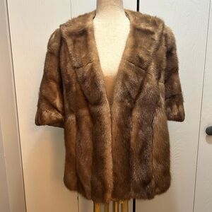 Evans Furs Vintage Medium Brown Mink Stole
